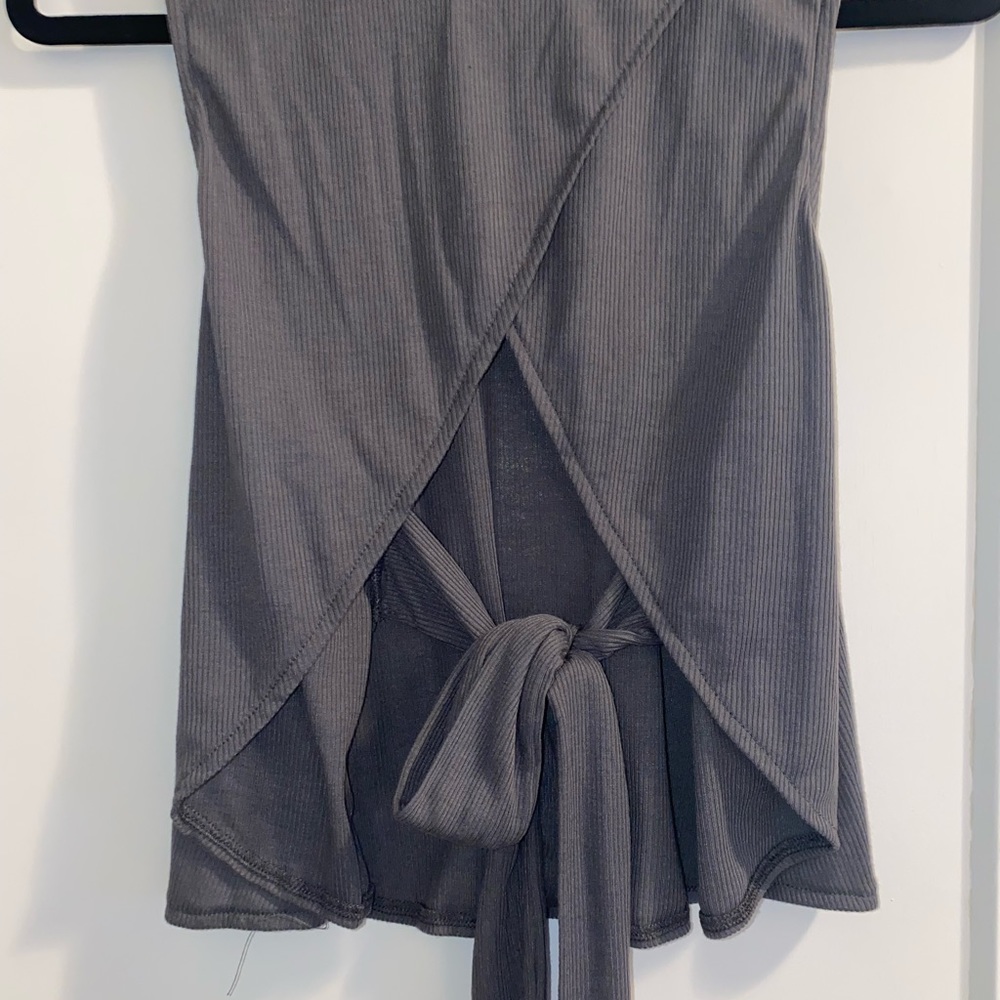 Tieback Ribbed Tank Top